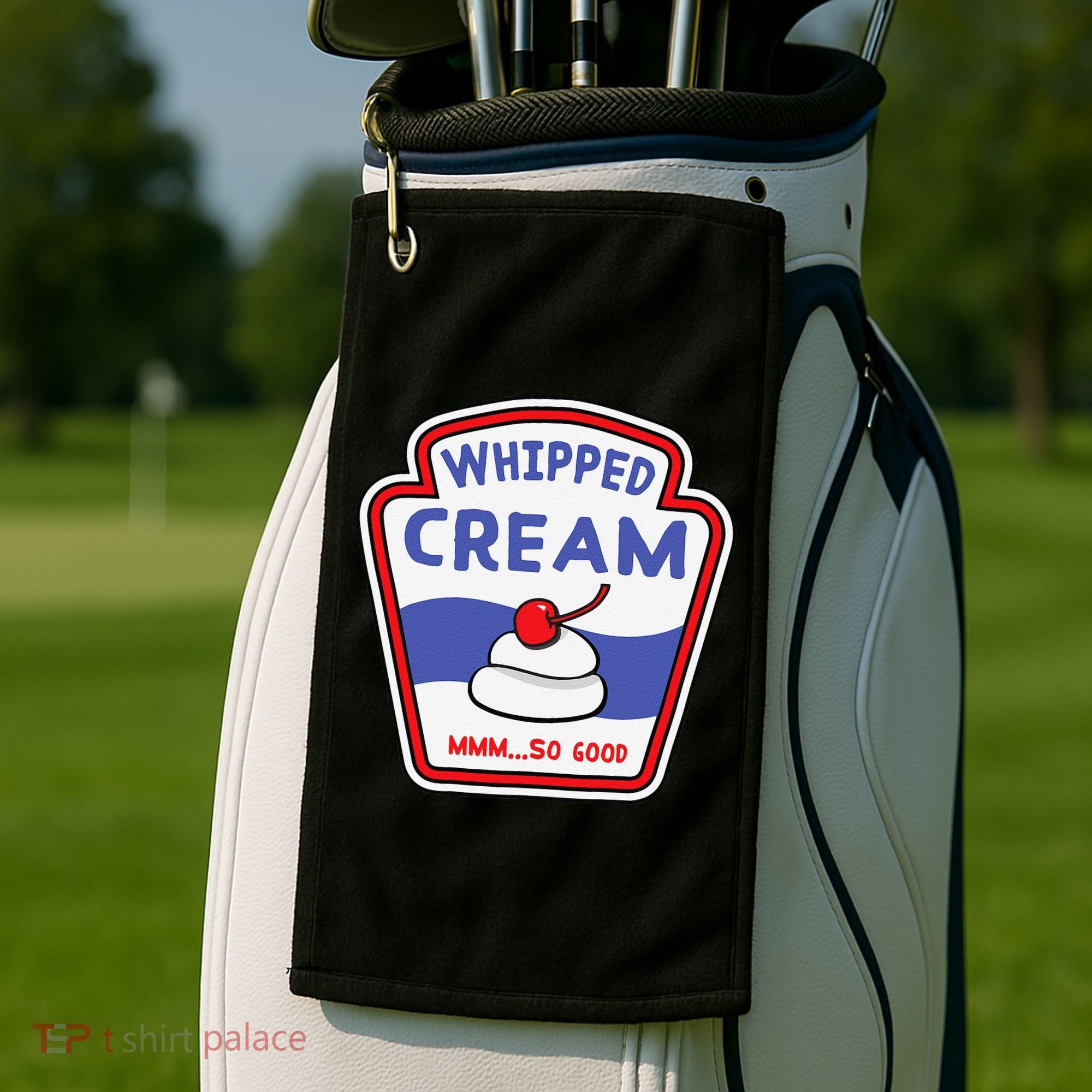 Whipped Cream Condiment Ice Cream Halloween Costume Golf Towel