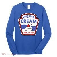 Whipped Cream Condiment Ice Cream Halloween Costume Long Sleeve Shirt thumb 0