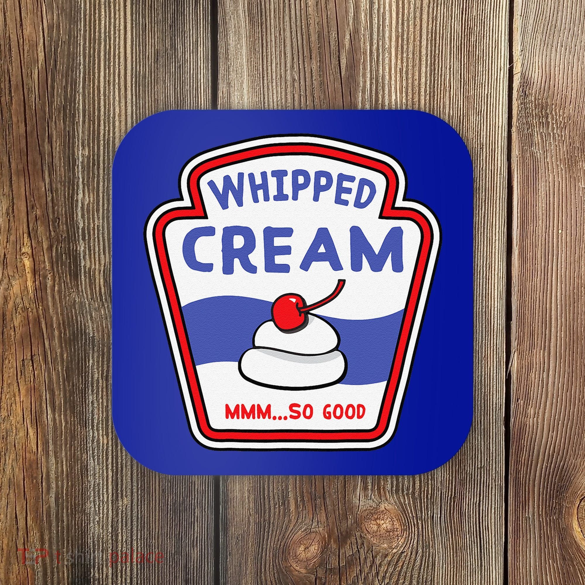 Whipped Cream Condiment Ice Cream Halloween Costume Coaster