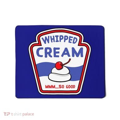 Whipped Cream Condiment Ice Cream Halloween Costume Mousepad