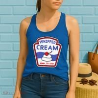 Whipped Cream Condiment Ice Cream Halloween Costume Women's Tank Top thumb 2