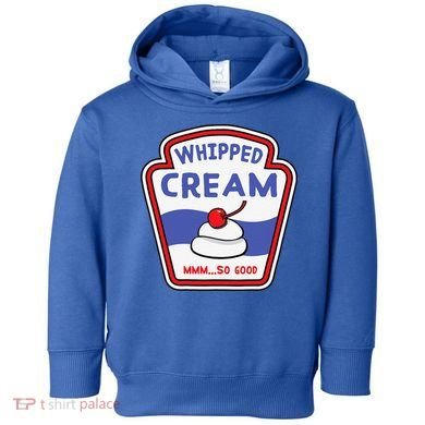 Whipped Cream Condiment Ice Cream Halloween Costume Toddler Hoodie