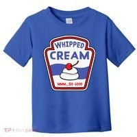 Whipped Cream Condiment Ice Cream Halloween Costume Toddler T-Shirt thumb 0
