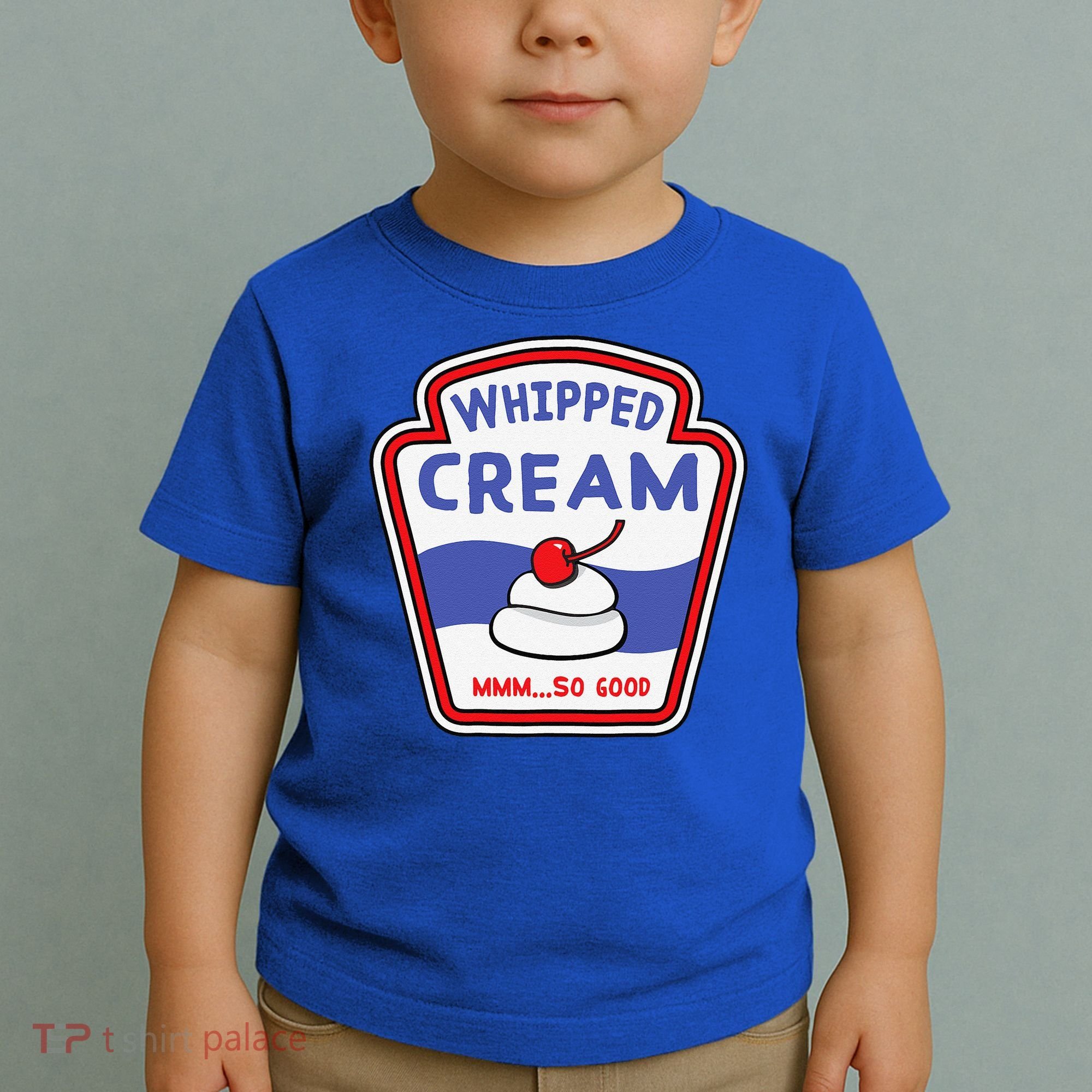 Whipped Cream Condiment Ice Cream Halloween Costume Toddler T-Shirt
