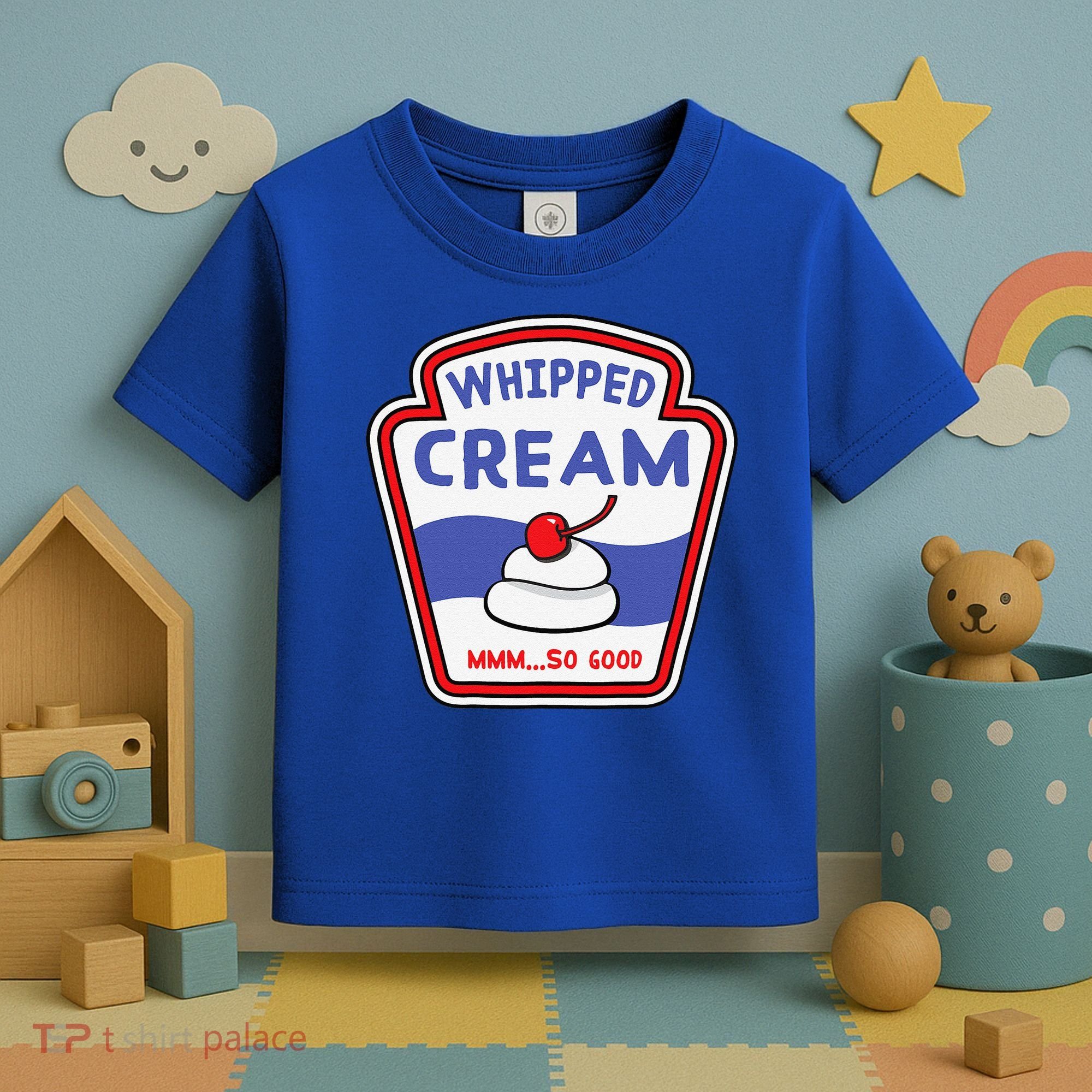 Whipped Cream Condiment Ice Cream Halloween Costume Toddler T-Shirt