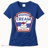 Whipped Cream Condiment Ice Cream Halloween Costume Women's T-Shirt thumb 0