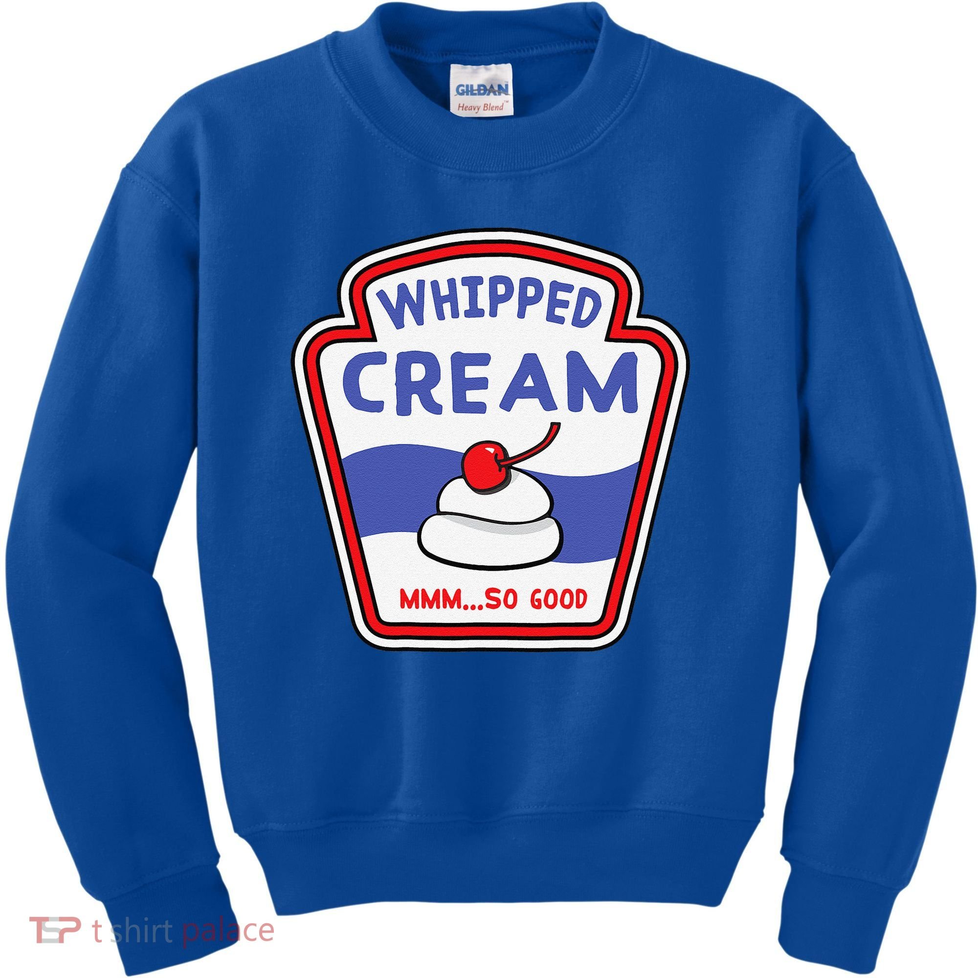 Whipped Cream Condiment Ice Cream Halloween Costume Kids Sweatshirt