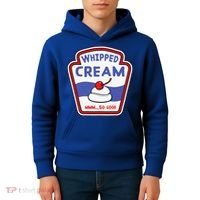 Whipped Cream Condiment Ice Cream Halloween Costume Kids Hoodie thumb 4