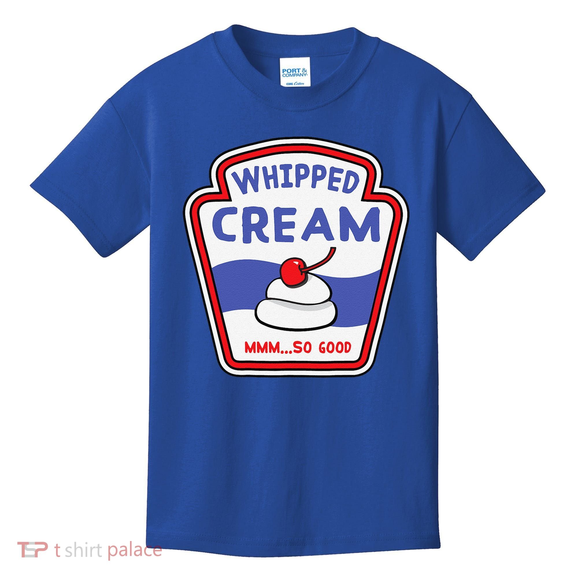 Whipped Cream Condiment Ice Cream Halloween Costume Kids T-Shirt