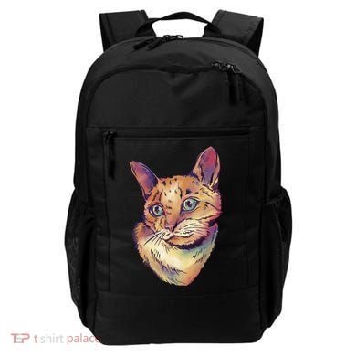 Watercolor Cute Cat Backpack