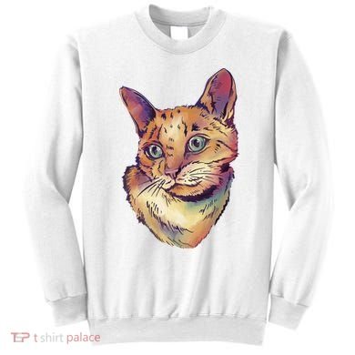 Watercolor Cute Cat Sweatshirt