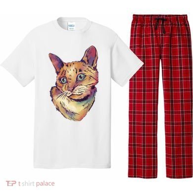 Watercolor Cute Cat Pajama Set