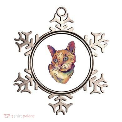 Watercolor Cute Cat Ornament