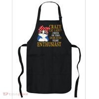Womens Crazy Cat Lady I Prefer The Term Dedicated Feline Enthusiast Apron thumb 0