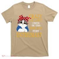 Womens Crazy Cat Lady I Prefer The Term Dedicated Feline Enthusiast T-Shirt thumb 0