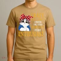 Womens Crazy Cat Lady I Prefer The Term Dedicated Feline Enthusiast T-Shirt thumb 3