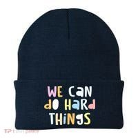 We Can Do Hard Things Teacher Back To School Beanie thumb 0