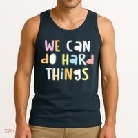 We Can Do Hard Things Teacher Back To School Tank Top thumb 3