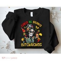 Women Cinco De Drinko Bitchachos Cinco De Mayo Drinking Sweatshirt thumb 2