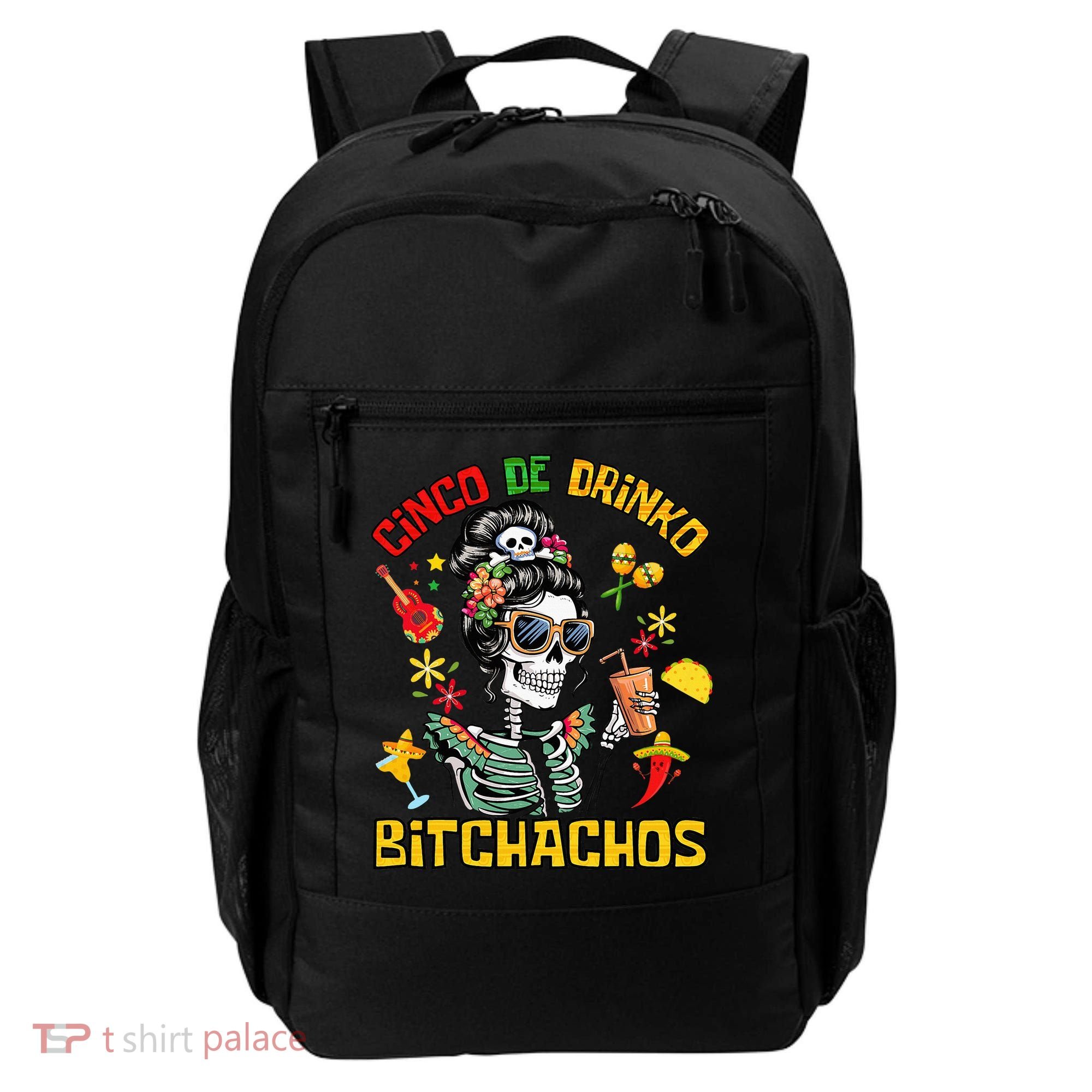 Women Cinco De Drinko Bitchachos Cinco De Mayo Drinking Backpack