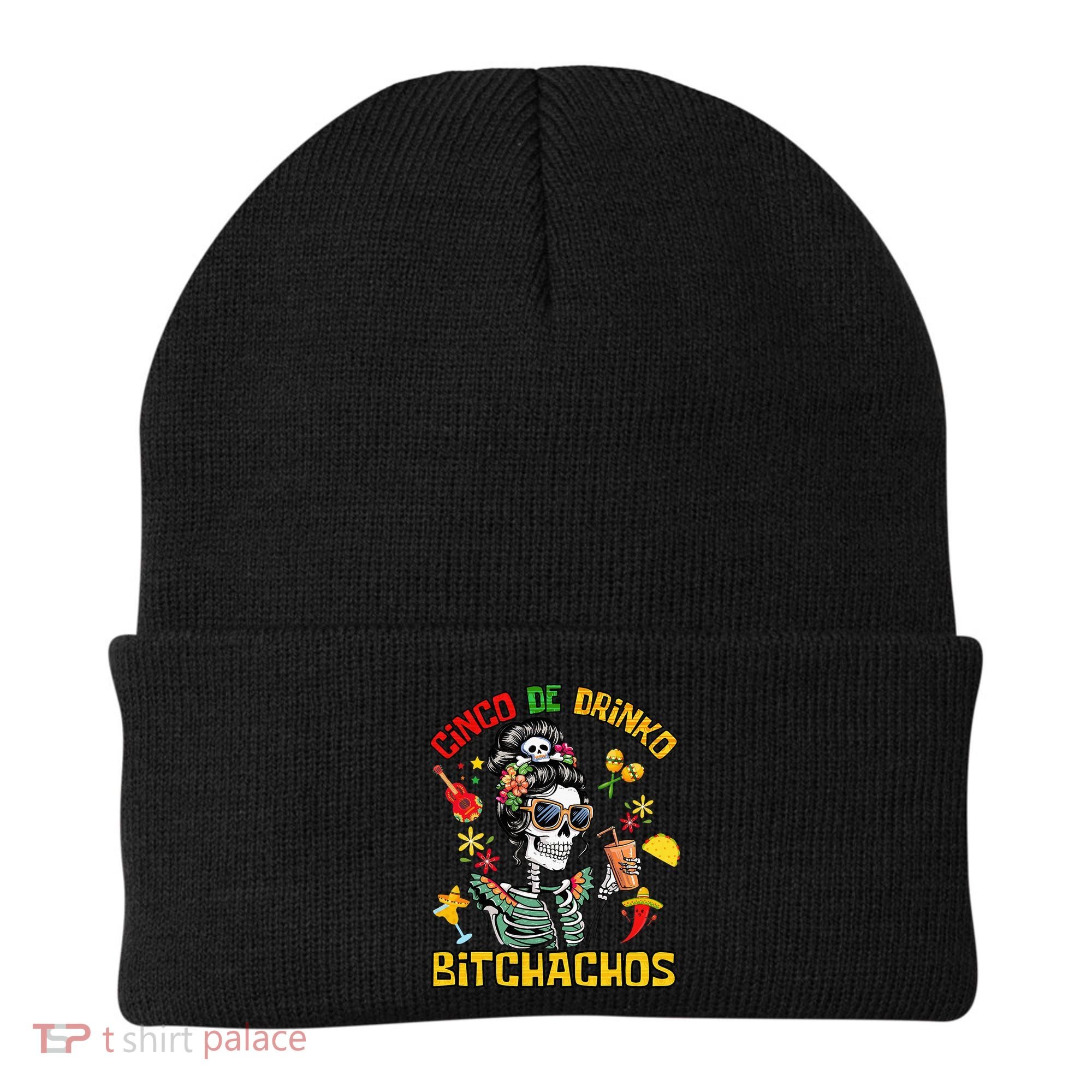 Women Cinco De Drinko Bitchachos Cinco De Mayo Drinking Beanie