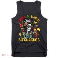 Women Cinco De Drinko Bitchachos Cinco De Mayo Drinking Tank Top thumb 0