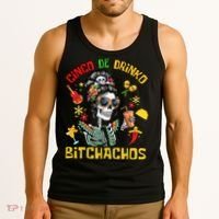 Women Cinco De Drinko Bitchachos Cinco De Mayo Drinking Tank Top thumb 3
