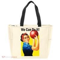 We Can Do It Rosie The Bowler Women Feminist Tote Bag thumb 0