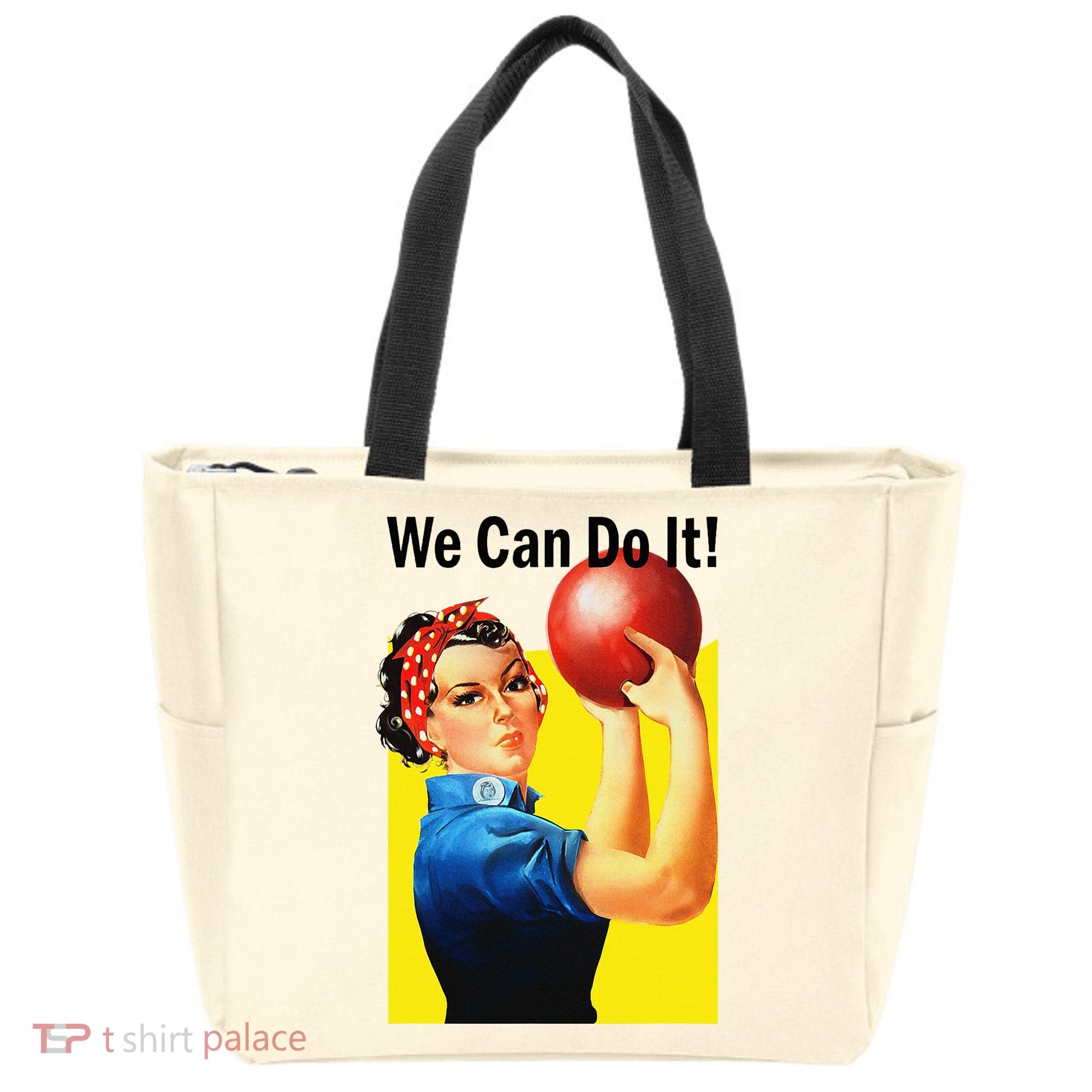 We Can Do It Rosie The Bowler Women Feminist Tote Bag