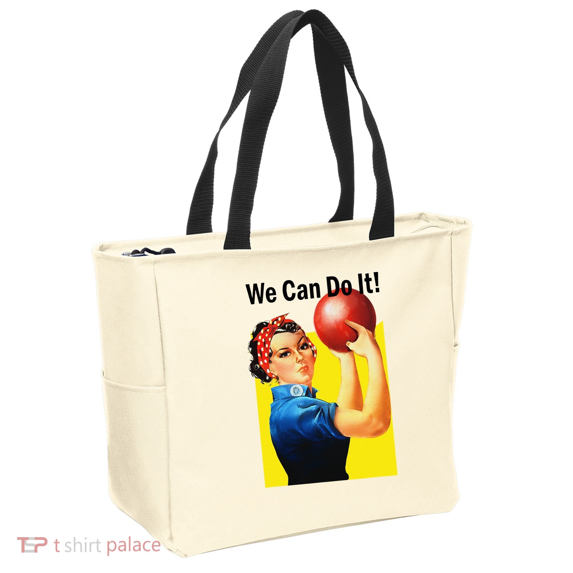 We Can Do It Rosie The Bowler Women Feminist Tote Bag