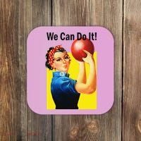 We Can Do It Rosie The Bowler Women Feminist Coaster thumb 0