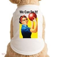 We Can Do It Rosie The Bowler Women Feminist Doggie Tank thumb 0