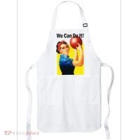 We Can Do It Rosie The Bowler Women Feminist Apron thumb 0