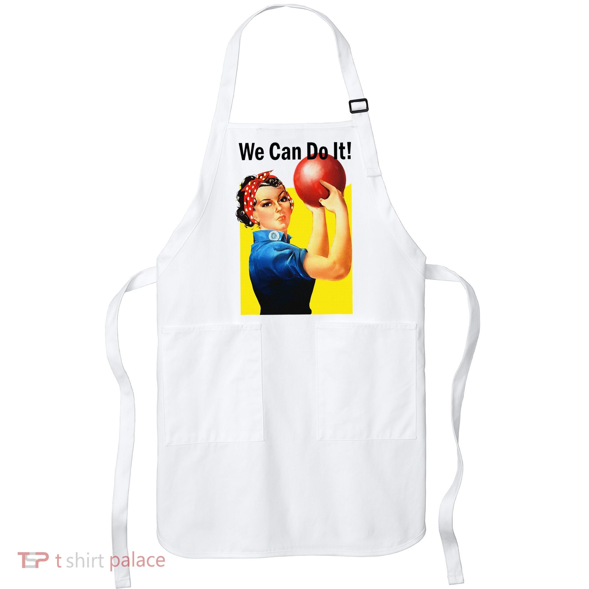 We Can Do It Rosie The Bowler Women Feminist Apron