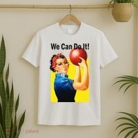We Can Do It Rosie The Bowler Women Feminist T-Shirt thumb 2