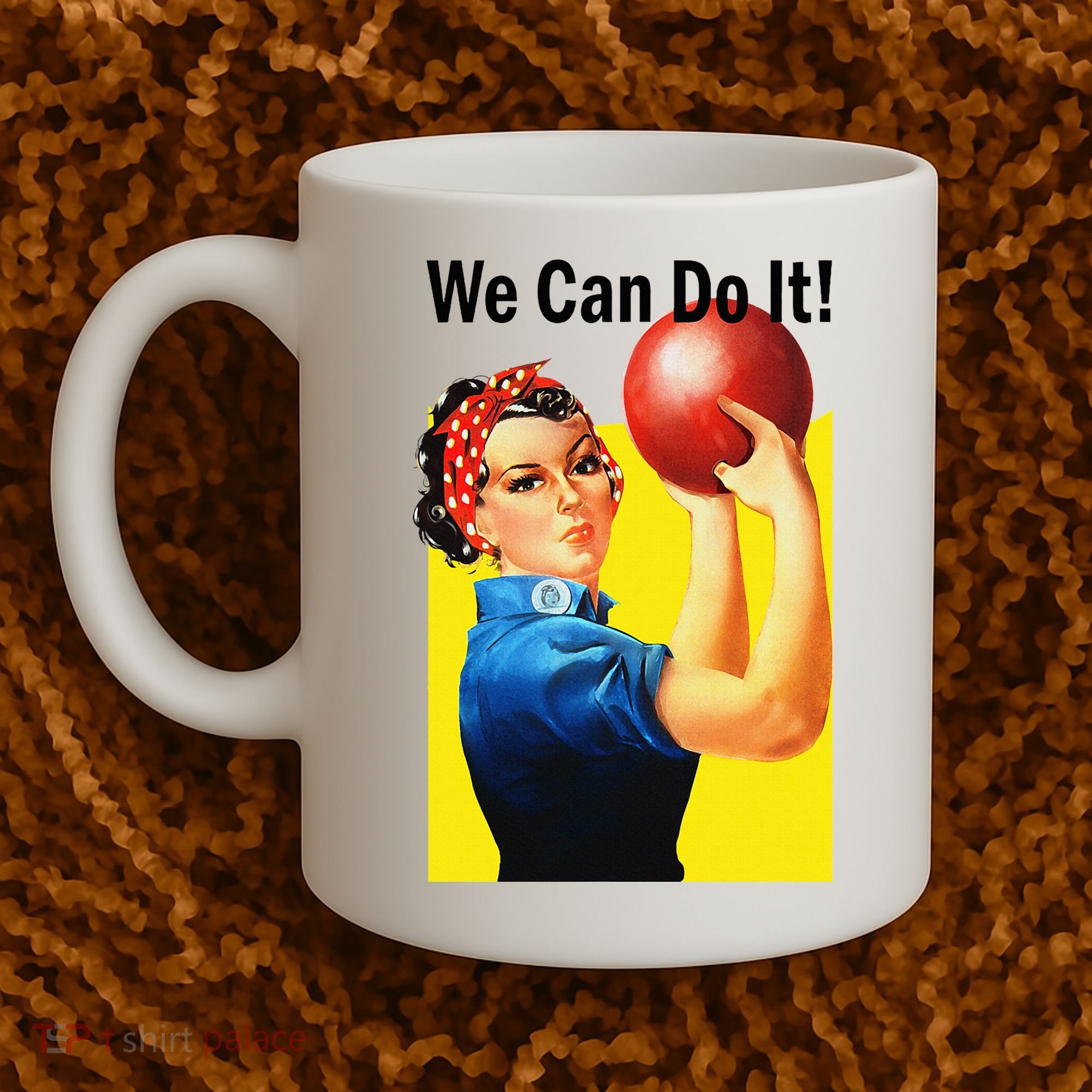 We Can Do It Rosie The Bowler Women Feminist Coffee Mug
