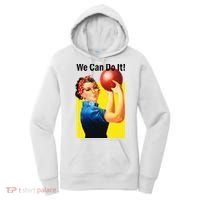 We Can Do It Rosie The Bowler Women Feminist Women's Hoodie thumb 0