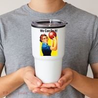 We Can Do It Rosie The Bowler Women Feminist Tumbler thumb 2