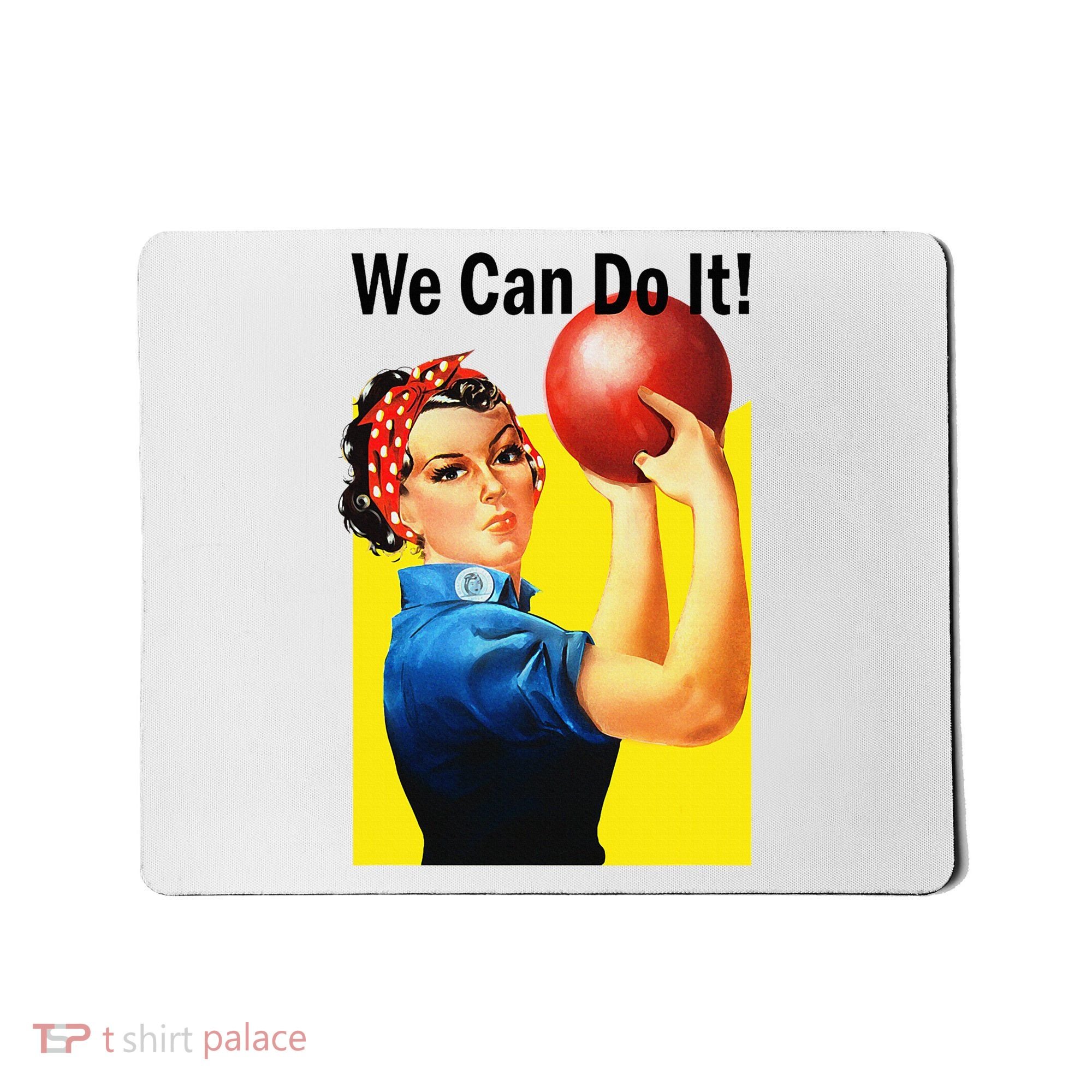We Can Do It Rosie The Bowler Women Feminist Mousepad