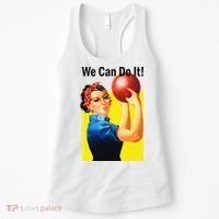 We Can Do It Rosie The Bowler Women Feminist Women's Tank Top thumb 0