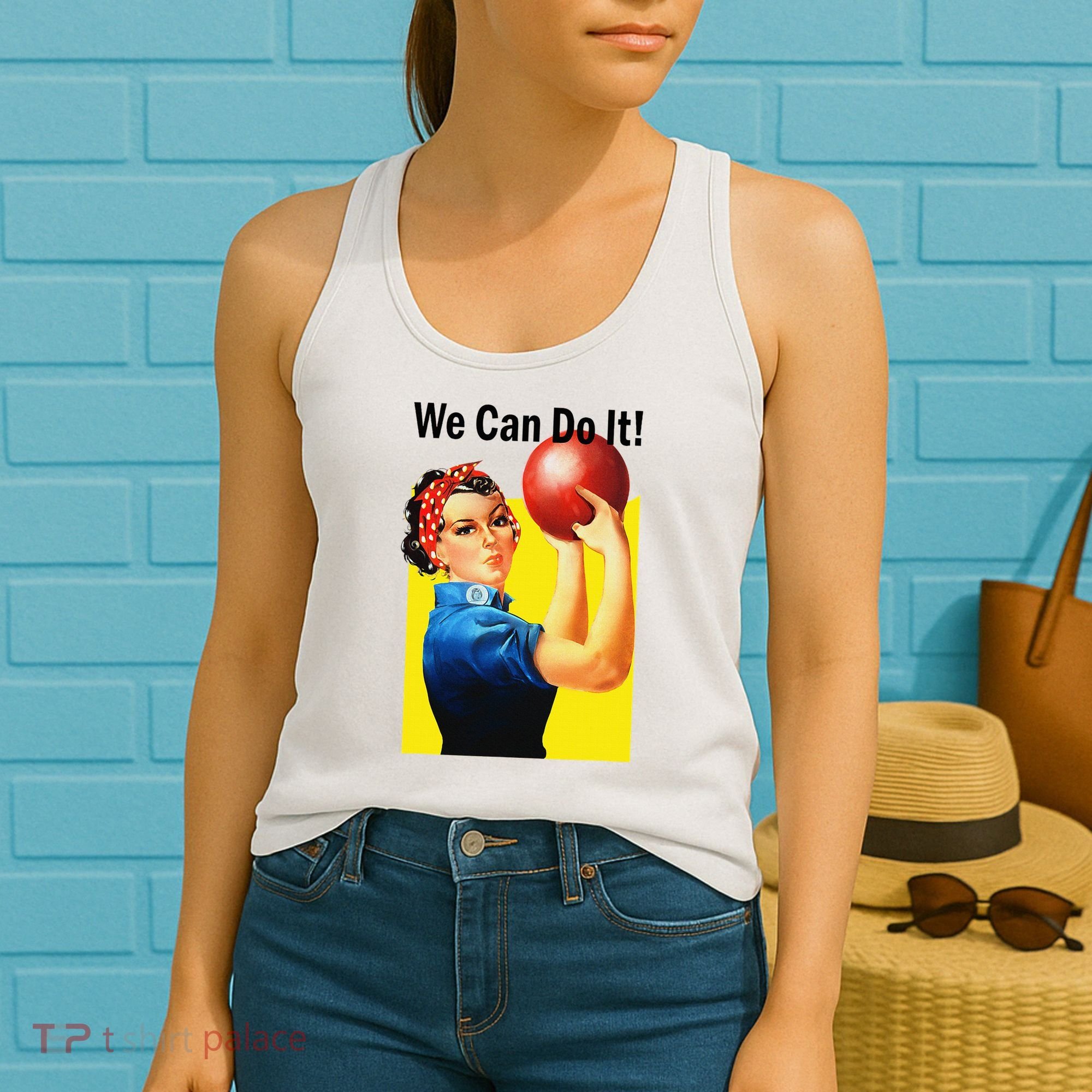 We Can Do It Rosie The Bowler Women Feminist Women's Tank Top