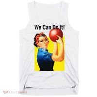 We Can Do It Rosie The Bowler Women Feminist Tank Top thumb 0