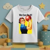 We Can Do It Rosie The Bowler Women Feminist Toddler T-Shirt thumb 3
