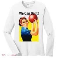 We Can Do It Rosie The Bowler Women Feminist Women's Long Sleeve Shirt thumb 0