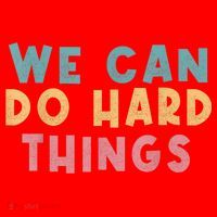 We Can Do Hard Things Motivational Teacher Santa Hat thumb 1