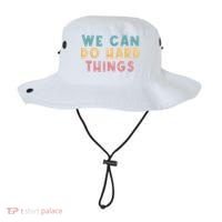We Can Do Hard Things Motivational Teacher Bucket Hat thumb 0