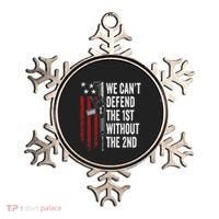 We CanT Defend The 1st Without The 2nd Amendment Ornament thumb 0
