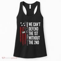 We CanT Defend The 1st Without The 2nd Amendment Women's Tank Top thumb 0