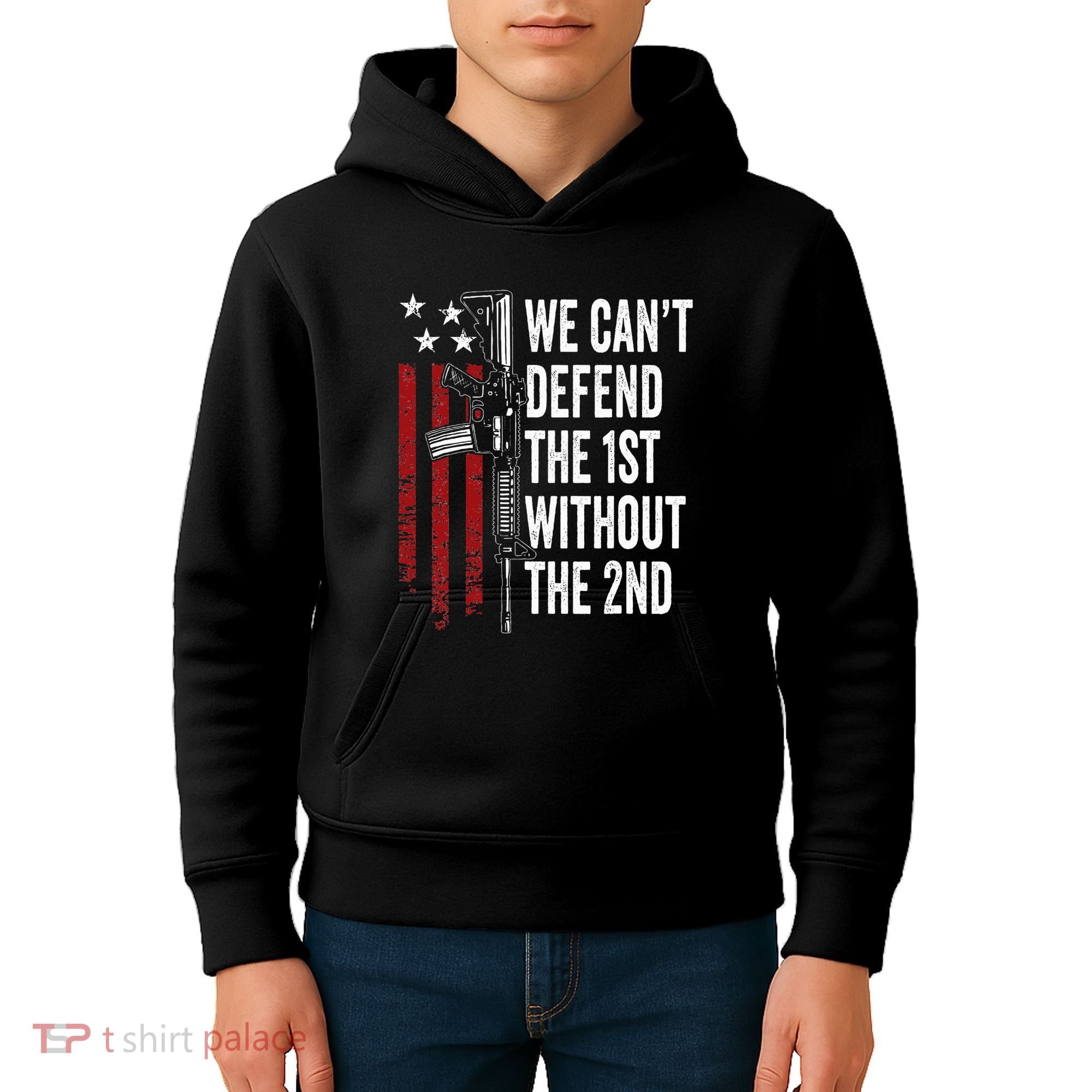 We CanT Defend The 1st Without The 2nd Amendment Kids Hoodie