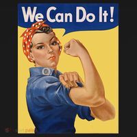 We Can Do It Rosie The Riveter Feminist Wwii Rosey Rosy Sweatshirt thumb 3